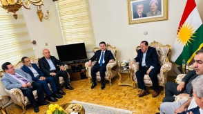«ناظم دباغ» با هیئت صادرات و واردات و اتاق بازرگانی حکومت اقلیم کردستان دیدار کرد