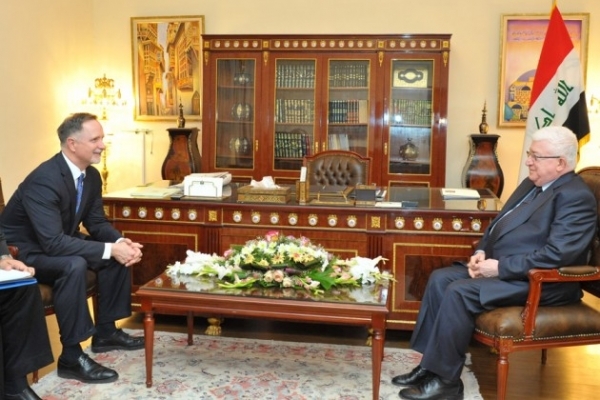 دکتر «فواد معصوم» با «رابرت استفن بیکرافت» سفیر آمریکا در عراق دیدار کرد