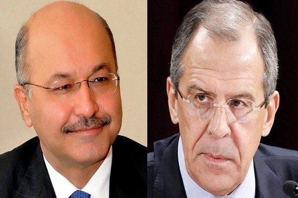 دکتر «برهم صالح» وارد مسکو شد و با وزیر خارجه روسیه ملاقات کرد